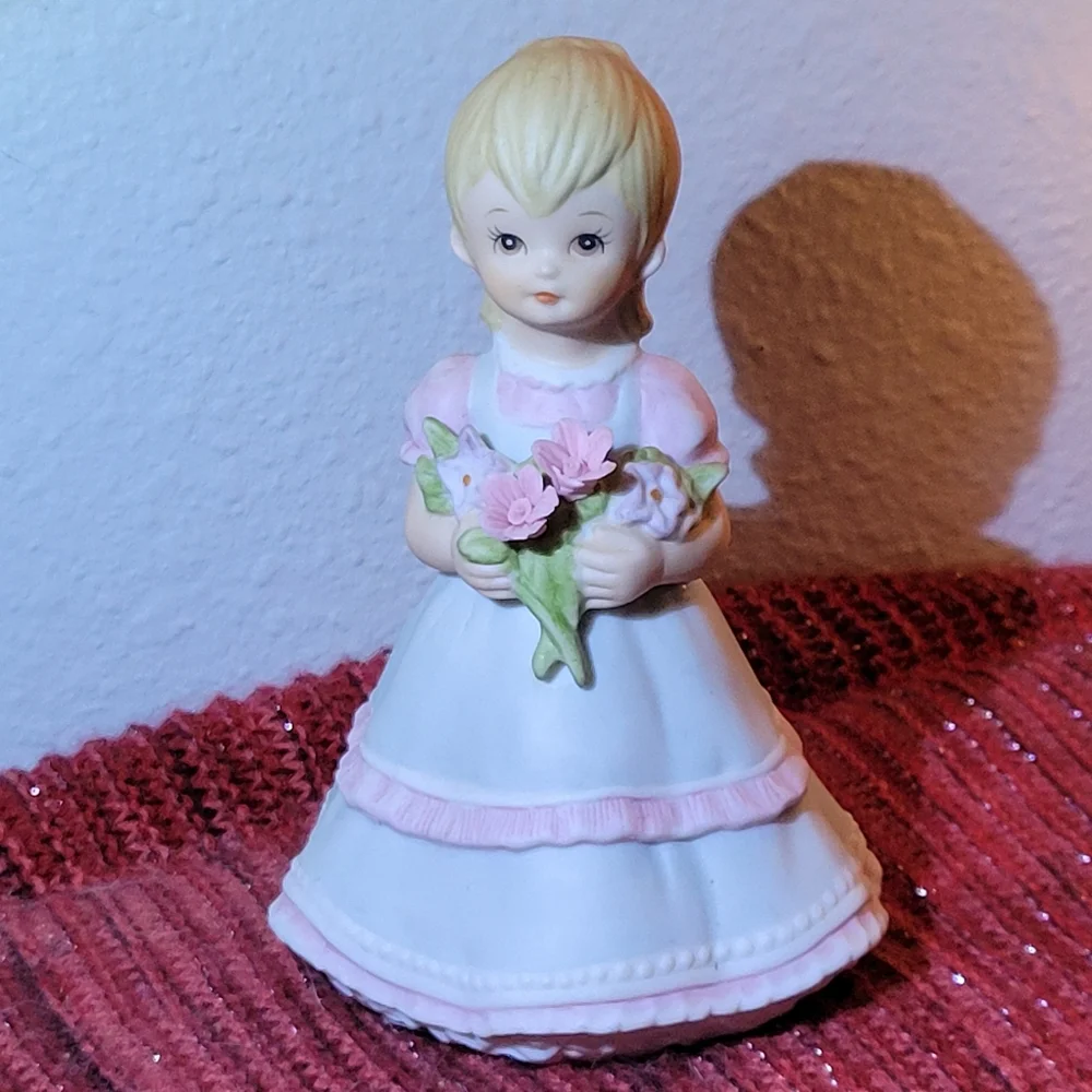 Vtg GEO LEFTON CHINA 07485 THE CHRISTOPHER COLLECTION 1990 FLOWER GIRL